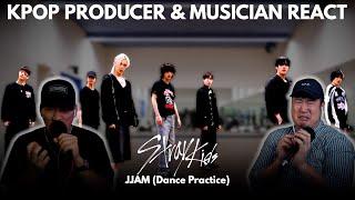 Musicians react & analyze  SKZ - JJAM (Dance Practice)