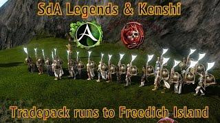 ArcheAge - SdA Legends & Kenshi tradepack runs to Freedich (Shatigon)