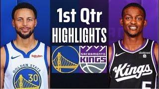 Golden State Warriors vs. Sacramento Kings Full 1st Qtr Highlights - Oct 9 | NBA Pre-Season 2024