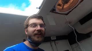 Cutting Open My Bus To Install A MaxxAir Fan Into My Shuttle Bus RV Conversion
