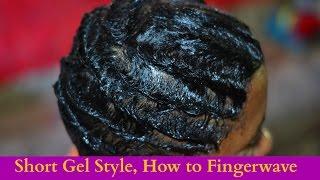 How to: Short hair Gel Style fingerwave Tutorial First attempt