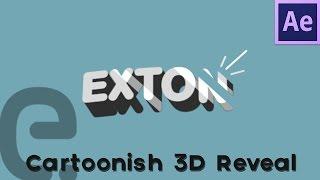 Fake 3D Cartoon Logo Animation | Motion Graphics After Effects Tutorial