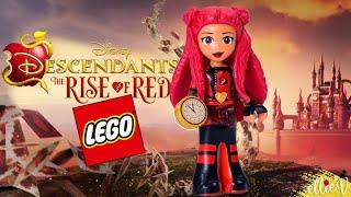 I made Red from Descendants as a custom LEGO minidoll  Disney doll repaint DIY craft repaint