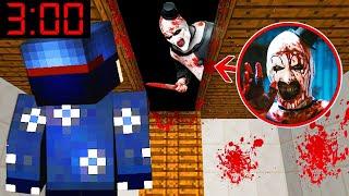 ART LE CLOWN SE CACHE DANS MON GRENIER À 3H00 DU MATIN SUR MINECRAFT ! Terrifier 3