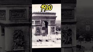 Evolution of Arc de Triomphe  #shorts #paris #france #europe