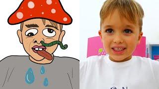 Vlad and Niki pretend play with Mommy | Funny stories l Drawing Meme