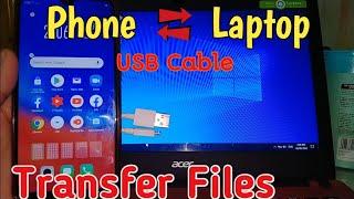 Paano mag Transfer ng File Phone to Laptop o Laptop to Phone gamit ang USB Cable(Photo, Video & etc)