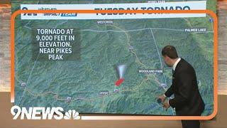 Tornado spotted at over 9,000 feet in Colorado