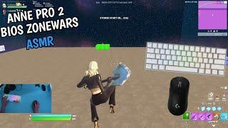 Anne Pro 2 Mechanical Keyboard Sounds  ASMR  Smooth Fortnite Bio's ZoneWars Gameplay 4K 240FPS