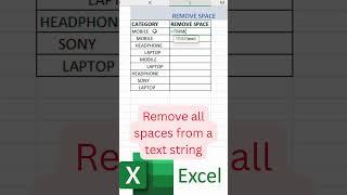 Excel TRIM Formula = No More Extra Spaces!️#exceltips