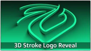 3D Stroke Logo Reveal | No plugins required | After Effects tutorial