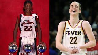 OMG He said Caitlin Clark's rookie year was better than Sheryl Swoopes MVP seasons! ⏲️ to cook!!