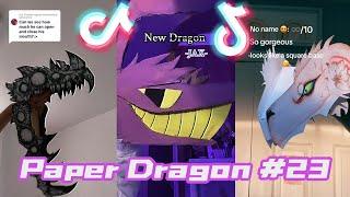 Dragon Puppet Crafts - Paper Dragon TikTok Compilation #23