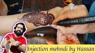 How to learn | Injection mehndi | by Hassan mehndi expert 2023 14 Oct  #hassanmehndiparlour