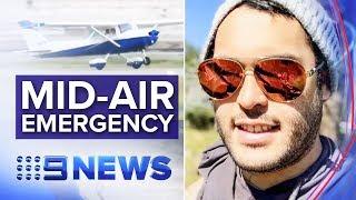 Trainee pilot’s incredible landing after flight instructor passes out | Nine News Australia