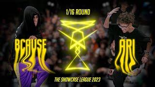 Because vs Ari | 1/16Round | The Showcase League 2023 | Shuffle Dance Tournament