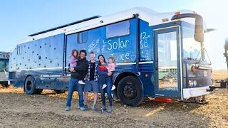 Family of 5 Left Home to Live in a Giant School Bus Conversion