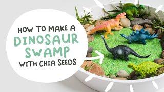 Chia Slime Dinosaur Swamp for Sensory Play