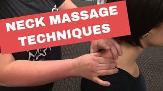 Chair Massage: Neck Massage Techniques