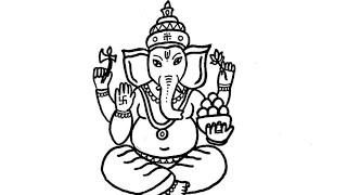 God ganapati drawing || lord ganesh drawing || ganesh chaturthi drawing || lord ganesh simple draw