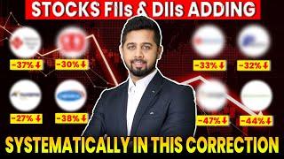 FIIs & DIIs adding these mid/smallcap stocks on correction!