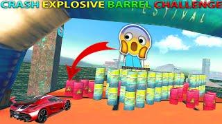 Crash Explosive Barrels Challenge - Car Stunt Races Mega Ramp - Driving With Kcd