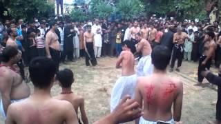 10 muharram zanjeer zani in NathuKot 2015