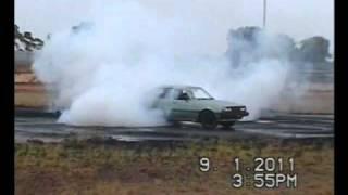 SIGMA V6 BURNOUT AT HEATHCOTE (WET BURNOUT PAD)