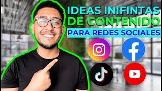 Cómo tener IDEAS DE CONTENIDO para REDES SOCIALES