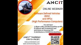 Webinar on Topic " Software Defined Vehicle and High-Performance Computers"