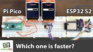 Raspberry Pi Pico VS ESP32 S2 speed comparison benchmark using CircuitPython