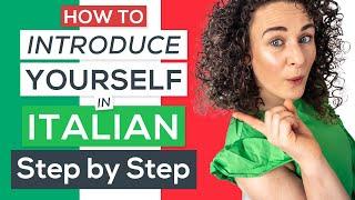 How to INTRODUCE YOURSELF in Italian FREE PDF (Italian Phrases for Travel)