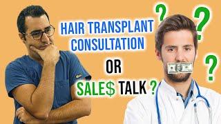 Sales Pitch, Not A FREE Consultation For A Hair Transplant! #hairtransplant