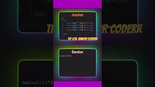 Junior v/s senior coder Day 1 #frontend #html #css #coder #coding