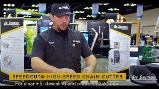 THE AMERICAN descaling machine, SpeedCut® - EPL Solutions booth at the WWETT SHOW 2022