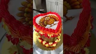 Burn reveal Cake revealing cooked turkey ￼