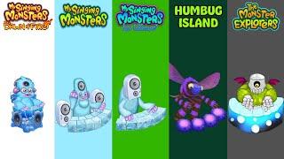 Dawn Of Fire Vs My Singing Monster Vs Monster Explorers Vs The Lost Landscapes Vs Ethereal Workshop