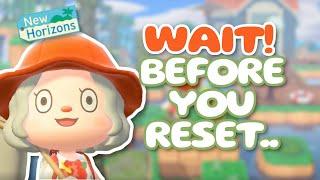 BEFORE You RESET Your Island ️ 5 TIPS!  | Animal Crossing: New Horizons