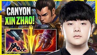 CANYON IS A GOD WITH XIN ZHAO! - DK Canyon Plays Xin Zhao JUNGLE vs Lee Sin! | Preseason 2022