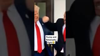 Trump and Netanyahu Funny Fight After Handshake  #funny #trump #ai #shorts #fight #memes #viral