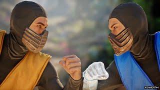 Mortal Kombat 1 - Scorpion (MK'95) Vs. Sub-Zero (MK'95) (VERY HARD)