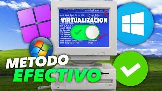 Como ACTIVAR LA VIRTUALIZACION EN WINDOWS CUALQUIER PC METODO EFECTIVO 