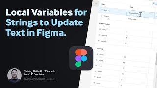 String type local variable in Figma - How to use Local Variables?