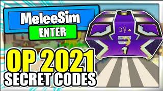 (2021) ALL *NEW* SECRET OP CODES! Melee Simulator Roblox