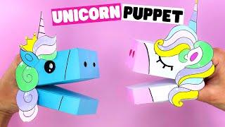 DIY UNICORN PUPPET from paper [diy paper puppets]