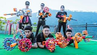 LTT Nerf War : Surprise Attack SEAL X Warriors Nerf Guns Fight Crime Dr.Lee Crazy Great Nerf Escape