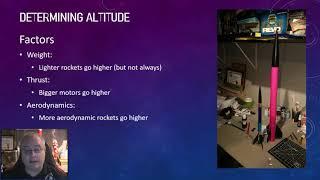 Determining stability and Altitude Performance in Student Designed Rockets