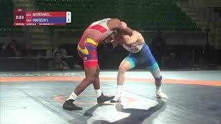 Qual. GR - 60 kg: A. MONTANO ARRO (ECU) v. I. HAFIZOV (USA)