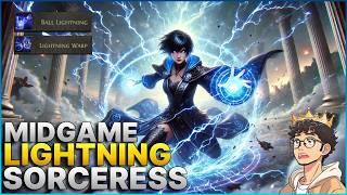 FULL LIGHTNING DAMAGE!Midgame Lightning Stormweaver Sorceress Build guide - Path Of Exile 2