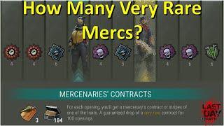 How Many Very Rare Mercs Can we Get in 104 Contracts?! [Last Day on Earth: Survival]